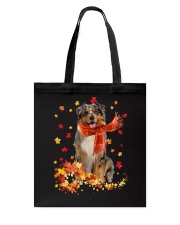 Autumn Leaves Scraf Australian Shepherd 1 Tote Bag tile