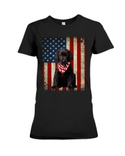 Labrador Black - American Flag Premium Fit Ladies Tee tile