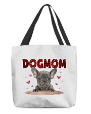 Love Mom - Grey French Bulldog All-Over Tote tile
