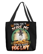 Crazy Lady - American Akita All-Over Tote tile