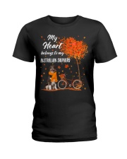 Belonging - Australian Shepherd 3 Ladies T-Shirt tile