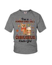 Pumpkin Kinda - Long-haired Tan Chihuahua Youth T-Shirt tile