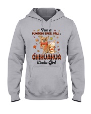 Pumpkin Kinda - Long-haired Tan Chihuahua Hooded Sweatshirt tile