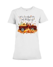 Thanksgiving - Golden Retriever 1 Premium Fit Ladies Tee tile
