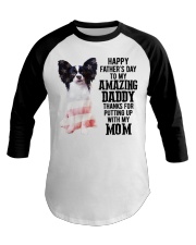 Father Day - Papillon Baseball Tee tile