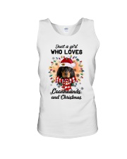 Christmas Girl - Coonhound Unisex Tank tile