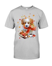 Autumn Leaves Shih-Poo Classic T-Shirt front