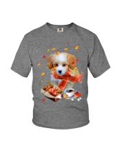 Autumn Leaves Shih-Poo Youth T-Shirt tile