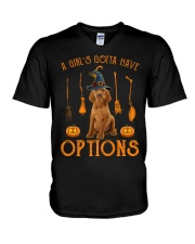 Options - Vizsla V-Neck T-Shirt tile