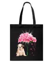 Pink Umbrella - Bulldog Tote Bag tile