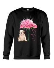 Pink Umbrella - Bulldog Crewneck Sweatshirt tile