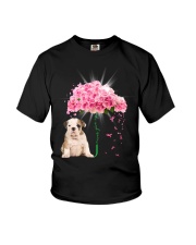 Pink Umbrella - Bulldog Youth T-Shirt tile