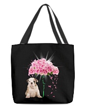 Pink Umbrella - Bulldog All-Over Tote tile