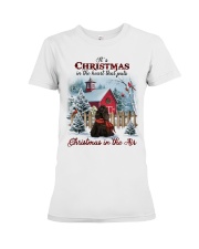 Christmas Air - BLACK American Cocker Spaniel Premium Fit Ladies Tee tile