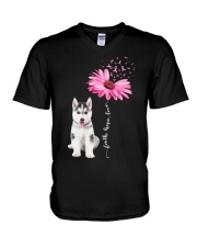 Daisy Ribbon - Husky 2 V-Neck T-Shirt tile
