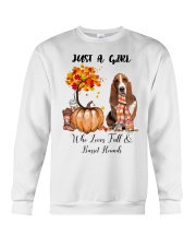 Fall And - Basset Hound 1 Crewneck Sweatshirt tile