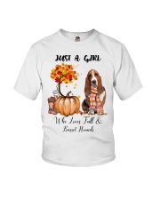 Fall And - Basset Hound 1 Youth T-Shirt tile