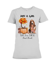 Fall And - Basset Hound 1 Premium Fit Ladies Tee tile