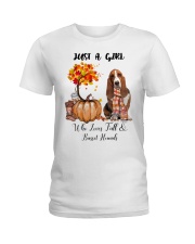 Fall And - Basset Hound 1 Ladies T-Shirt tile