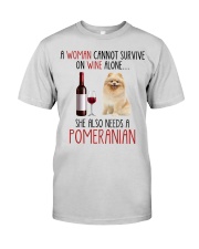 She Also Needs - Pomeranian Premium Fit Mens Tee tile