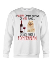 She Also Needs - Pomeranian Crewneck Sweatshirt tile