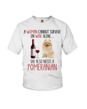 She Also Needs - Pomeranian Youth T-Shirt tile