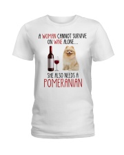 She Also Needs - Pomeranian Ladies T-Shirt tile