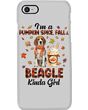 Pumpkin Kinda - beagle Phone Case tile
