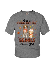 Pumpkin Kinda - beagle Youth T-Shirt tile