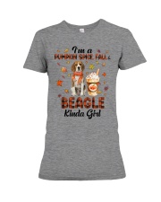 Pumpkin Kinda - beagle Premium Fit Ladies Tee tile