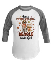 Pumpkin Kinda - beagle Baseball Tee tile