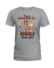 Pumpkin Kinda - beagle Ladies T-Shirt tile