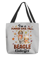 Pumpkin Kinda - beagle All-Over Tote tile