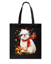 Autumn Leaves Scraf - Shih Tzu Tote Bag tile