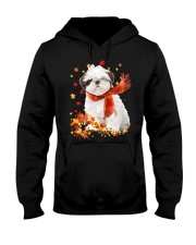 Autumn Leaves Scraf - Shih Tzu Hooded Sweatshirt tile