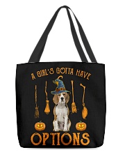 Options - beagle All-Over Tote tile