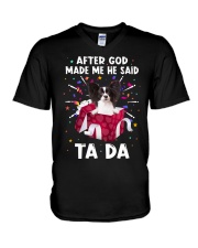 God Said - Papillon 3 V-Neck T-Shirt tile