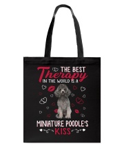 Best Therapy - SILVER Miniature Poodle Tote Bag tile