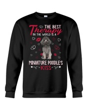 Best Therapy - SILVER Miniature Poodle Crewneck Sweatshirt tile