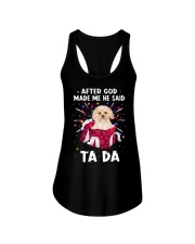God Said - GOLD Morkie Ladies Flowy Tank tile