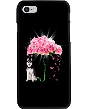 Pink Umbrella - Husky 1 Phone Case tile