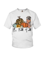 Fall Pumpkin Pyrenean Shepherd Youth T-Shirt tile