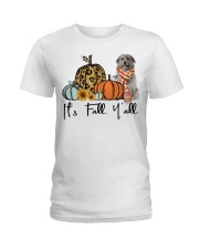 Fall Pumpkin Pyrenean Shepherd Ladies T-Shirt tile
