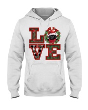 Christmas Love - BLACK Toy Poodle Hooded Sweatshirt front