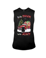 To Be Jolly - BLACK Toy Poodle Sleeveless Tee tile