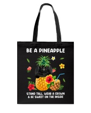 Pineapple - BLACK Pekingese Tote Bag tile