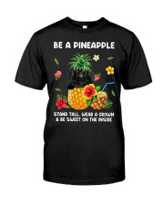 Pineapple - BLACK Pekingese Classic T-Shirt front