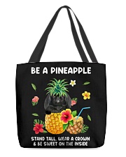 Pineapple - BLACK Pekingese All-Over Tote tile