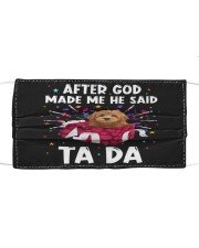 God Said - RED Goldendoodle Mask tile