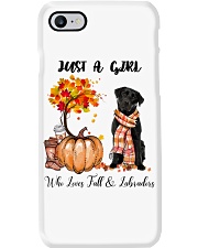 Girl Love Fall And - labrador 5 Phone Case tile
